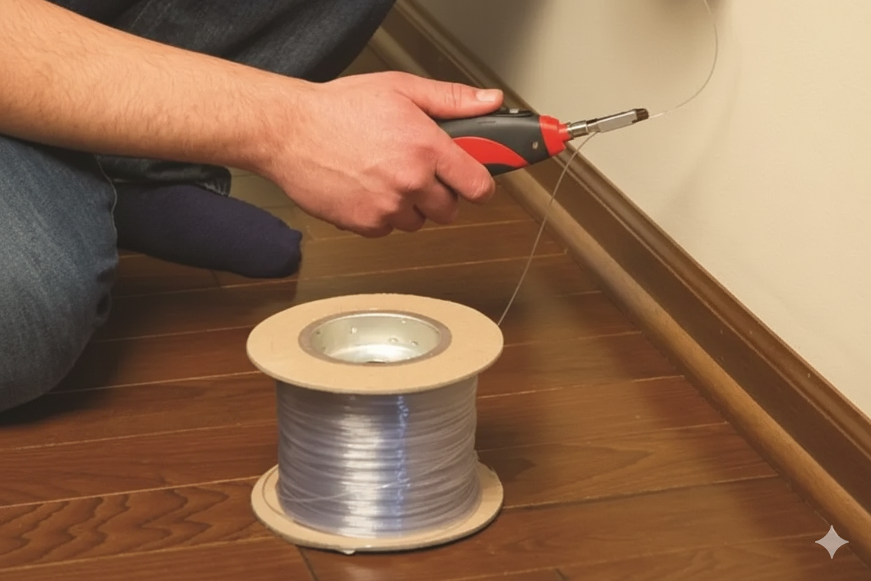 Как установить невидимый оптоволоконный кабель Ftth?
